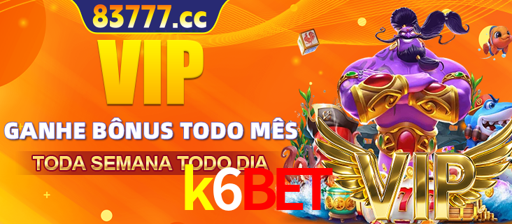 Banner promocional do k6bet oferecendo 100% de recompensas adicionais contínuas para quem fizer o login diário (Daily sign-in), com um mascote de coelho.